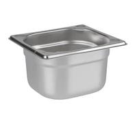METRO Professional Cubeta GN 1/6, 100 mm, Acero Inoxidable al Cromo-níquel