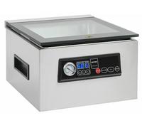 METRO Professional Envasadora al vacío GVS1200, 70L/min, -0,95 bar, acero inoxidable, cristal, 5 funciones
