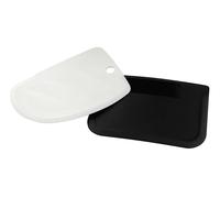 METRO Professional, Espátulas de polipropileno 12 x 8 cm, embalaje de 2 unidades, blanco y negro