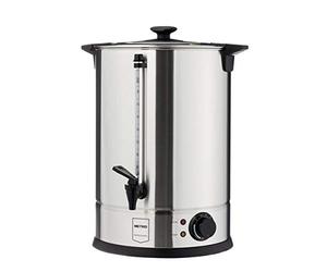 METRO Professional Hervidor de agua/Urna de café GWB1020, Caldera Catering Comercial, acero Inoxidable, 20 L, 130 tazas, 2600 W, indicador nivel de agua, función conservación del calor, plata