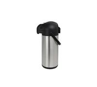 Metro Professional Airpot - Jarra térmica con Bomba de Aire (3 L), Plateado Y Negro
