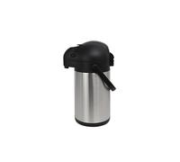 METRO Professional Airpot Jarra de Bomba | 1,9 litros | Jarra de vacío | Termo | Dispensador de Bebidas | Acero Inoxidable Mate | Cafetera | Doble Pared | también para Uso Comercial