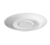 METRO Professional Juego de 12 platos para taza de café, porcelana, blanco, 11,3 cm de diámetro, aptos para microondas y lavavajillas
