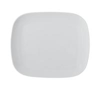 METRO Professional, juego de 6 platos de porcelana, 30 x 25 cm, blanco, aptos para microondas y lavavajillas, resistentes hasta 220 °C