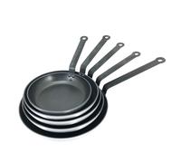 Metro Professional Juego de sartenes (5 piezas, aluminio, 20 + 24 + 28 + 32 cm + Sartén para crepes 25 cm), antiadherente, aptas para horno hasta max. 240 °C, también para uso industrial