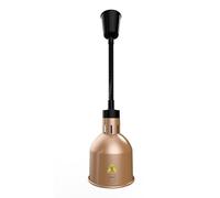 METRO Professional Lámpara Calefactora GWL1000B, Aluminio, Ø 17.5x176cm, 250W, Altura Ajustable (68-200 cm), Interruptor De Encendido/Apagado, Bronce