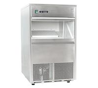 METRO Professional Máquina de cubitos de hielo GIM1050B, acero inoxidable, 260 W, 50 kg / 24 h, molde de cono hueco, plata