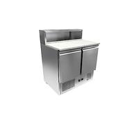 METRO Professional Mesa refrigerada para preparación de pizza GPS3600, acero inoxidable, con cajones frigorificos, 310 W, 286 L