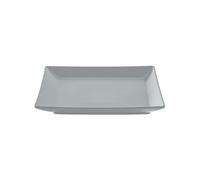 METRO Professional Plato llano, cerámica de gres, 18 x 18 cm, cuadrado, gris, 6 unidades