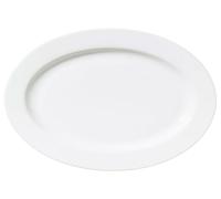METRO Professional plato llano Fine Dining, porcelana AB, 30,5 x 21 x 2,3 cm, blanco, apto para lavavajillas y horno hasta 220 °C