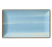 METRO Professional Plato llano Madleen, Cerámica de Gres, 25 x 14.5 cm, Azul, 6 unidades