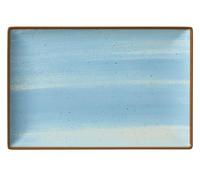 METRO Professional Plato llano Madleen, cerámica de gres, 30 x 20 cm, azul, 6 unidades