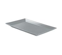 METRO Professional Plato Macario llano, cerámica de gres, 30 x 20 cm, rectangular, gris, 6 unidades