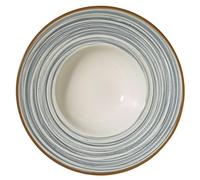 METRO Professional plato para pasta Madleen de gres, 28 cm, gris, borde oscuro, apilable