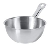 METRO Professional Sartén antiadherente de acero inoxidable, Ø 16 cm, 1 L, inducción y todos fuegos, apta horno y lavavajillas, salteados, wok, cocina