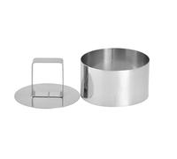 METRO Professional Set de Moldes para Emplatar con Tapa METRO Professional - Acero Inoxidable 18/0, Ø 10 x 4,5 cm, 7 Piezas