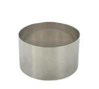 METRO Professional Set de Moldes para Emplatar con Tapa METRO Professional - Acero Inoxidable 18/0, Ø 10 x 4,5 cm, 7 Piezas