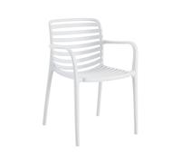 METRO Professional Silla apilable con reposabrazos Gastro Elaria, plástico, Blanco