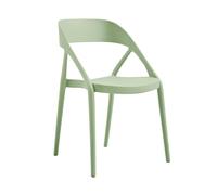 METRO Professional Silla de Jardín con Reposabrazos Gastro, Plástico/Fibra de Vidrio, Apilable, para Exterior, Verde Aguacate