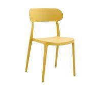 METRO Professional Silla de Jardín Gastro, Plástico/Fibra de Vidrio, Apilable, para Exterior, Amarillo Mostaza