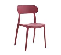 METRO Professional Silla de Jardín Gastro, Plástico/Fibra de Vidrio, Apilable, para Exterior, Burdeos