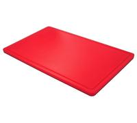 METRO Professional Tabla de cortar GN 1/1, polietileno de alta densidad (HDPE), 53 x 32.5 x 2 cm, rojo