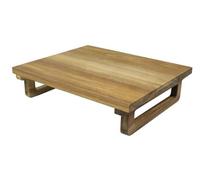 METRO Professional Tabla de Servir, Madera de Acacia, 30 x 25 cm, Rectangular, con Patas, para Tapas, Pizza, Aperitivos, Desayuno