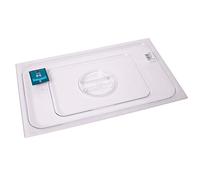 METRO Professional Tapa con asa para cubeta GN 1/1, policarbonato (PC), 530 x 325 mm, transparente