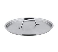 METRO Professional Tapa de acero inoxidable, Ø 24 cm, con abertura de salida de vapor, plata