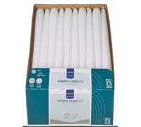 METRO Professional Vela alargada cónica, 240 x ø 22 mm, 7h de combustión, blanco, 60 uds., para restaurantes, terraza, hogar