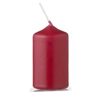 METRO Professional Vela de Pilar, Ø 38 x 70 mm, 20 unidades, tiempo de combustión aproximado de 7 horas, parafina 100%, para el hogar, celebraciones y gastronomía, burdeos