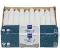 METRO Professional Velas alargadas, 30 Unidades, Rojas, Ø 21,5 x 180 mm, Tiempo de combustión aproximado de 6 Horas, parafina 100%, para el hogar, Celebraciones y gastronomía, Blancas