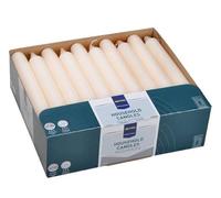METRO Professional Velas alargadas, 30 Unidades, Rojas, Ø 21,5 x 180 mm, Tiempo de combustión aproximado de 6 Horas, parafina 100%, para el hogar, Celebraciones y gastronomía, Beige
