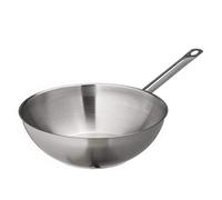 METRO Professional Wok de acero inoxidable, acabado satinado, Ø 30 cm