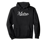 Metro Vintage Inspired Throwback Varsity Classic Design Sudadera con Capucha
