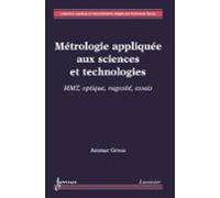 Métrologie Appliquée Aux Sciences Et Technologies 2 : Mmt Optique Rugo