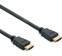 Metronic 370268 - Cable HDMI de Alta Velocidad, HD 1080p, compatible 3D, contactos dorados, triple blindaje, Compatible PC, DVD, videoconsola, Smart TV, Negro, 3 Metros