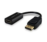 Metronic 370289 - Adaptador DisplayPort Macho a HDMI Hembra, resolución 4K HDTV convertidor, Negro