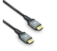 Metronic 370320 - Cable HDMI 8K, 1,50 m, trenzado de nailon, 4K@120Hz / 8K@60Hz, a 48Gbps, HDR Dynamic (HDR10, HDR10+, HLG, HDR Dolby Vision) Ultra High Speed, VRR (Variable Refresh Rate), macho/macho