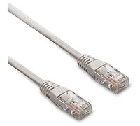 Metronic 395233 - Cable Ethernet RJ45 CAT 5e recto, macho/macho, UTP, 3m, conectores dorados, blanco