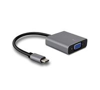 Metronic 395295 - Adaptador USB-C a VGA Macho a Hembra | Compatible DisplayPort Alt Mode | Resolución Full HD 1080p | Conecta portátil a Monitor, Proyector o TV | Plug and Play | Compacto y Portátil