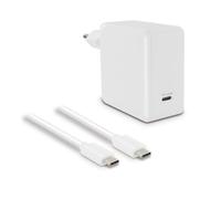 Metronic 395662 - Cargador USB C de Pared, Cargador rápido PD 3.0 de Enchufe, Cargador de Red QC 45 W, Compatible con Smartphone Samsung, Huawei, Xiaomi, Incluye Cable USB-C Macho/Macho