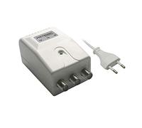 Metronic 414041 Fuente de alimentación para amplificadores de Antena con 2 Salidas TV, Blanco