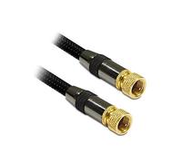Metronic 419011 - Cable de antena (macho a macho, 5 m), color negro
