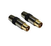 Metronic 419100 - Tomas TV macho 9.52 mm, dorado/negro