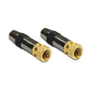 Metronic 419102 - Juego de enchufes hembra (2 unidades), color negro