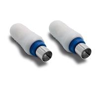 Metronic 438101 - Enchufe (2 conectores macho rectos apantallados, 9,52 mm)