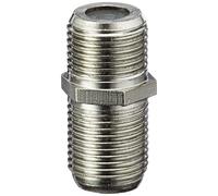 Metronic 438117 - Empalme/adaptador coaxial con toma F hembra, color gris