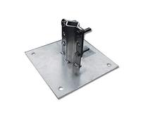 Metronic 450891 Suelo Base de fijación de Acero para galva. Mate D25 50 mm/zócalo A 200 mm