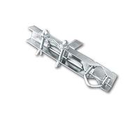 Metronic 450895 Fijación, Chimenea y fleje, galvanizado para mástil D25 a 50 mm L 345 mm